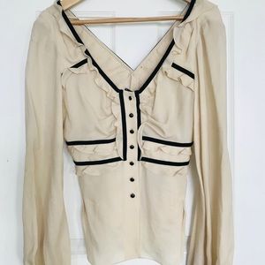 BNWT Robert Rodriguez 💯 silk blouse